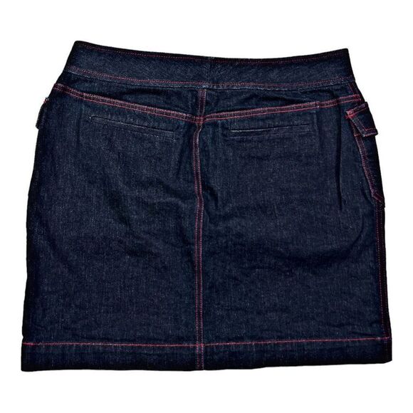 Ralph Lauren Skirt Jeans Co. Womens 10 Denim Gold Hardware Blue Wash Vintage - Picture 2 of 9